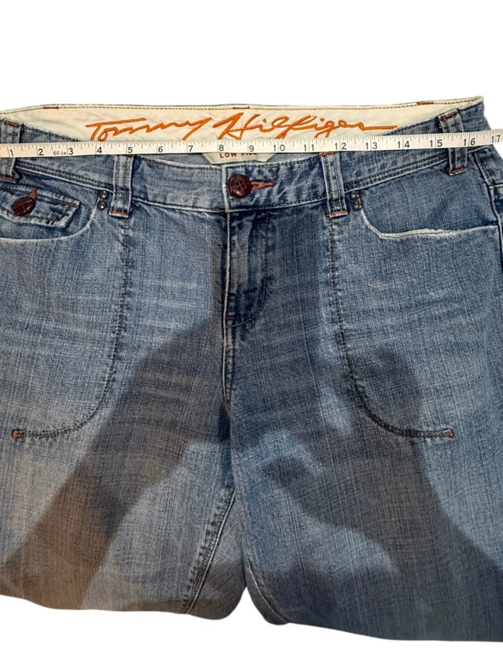 Vintage denim jeans bootcut low rise by Tommy Hilfiger - Picture 7 of 10